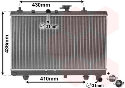 VAN WEZEL Radiators, Motora dzesēšanas sistēma 83002054